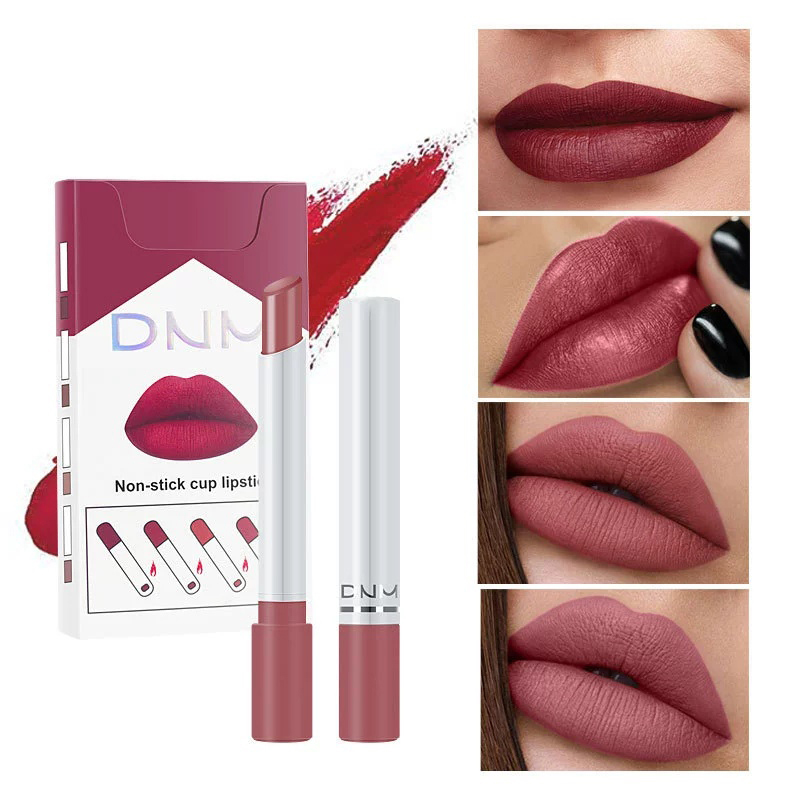 Lip Tint Korean - 4Pcs/set Makeup Lipstick Korean Cosmetics Sexy