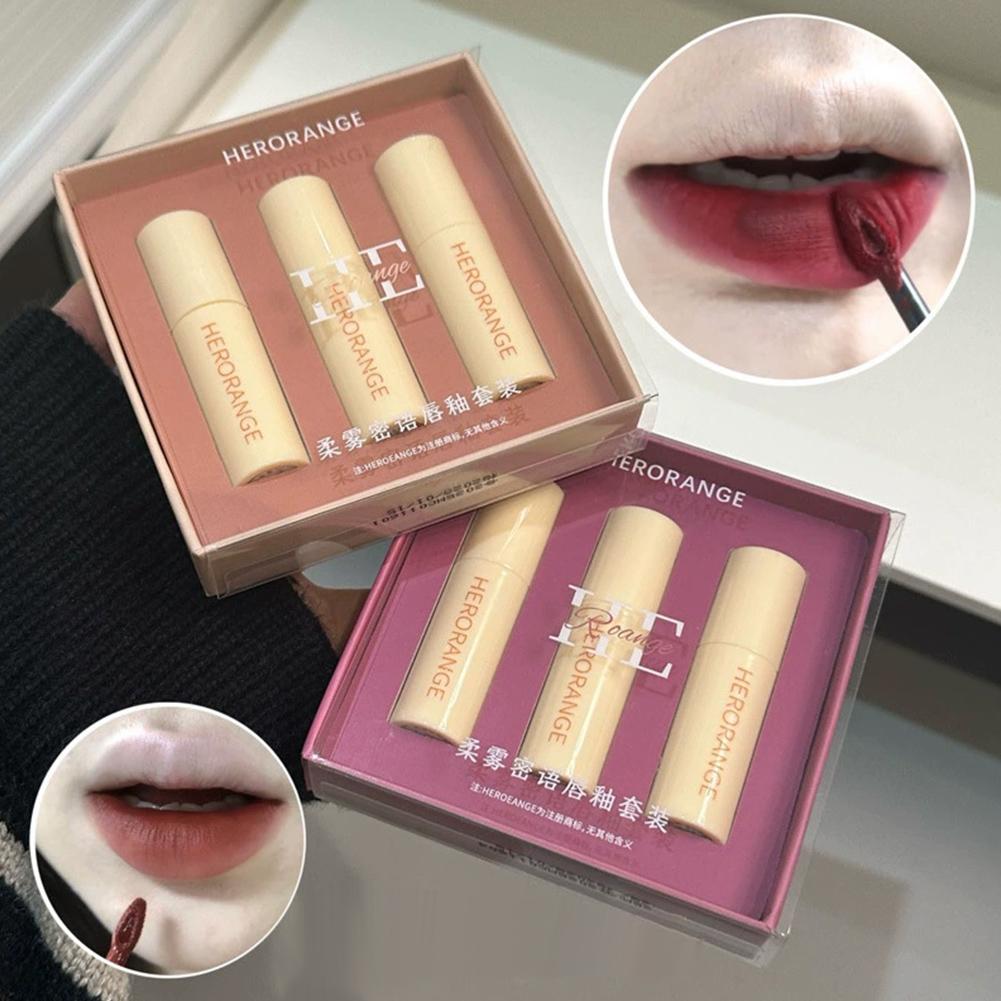 Velvet Matte Lip Gloss Set Ros - огляд і ціна Lip Tint Korean