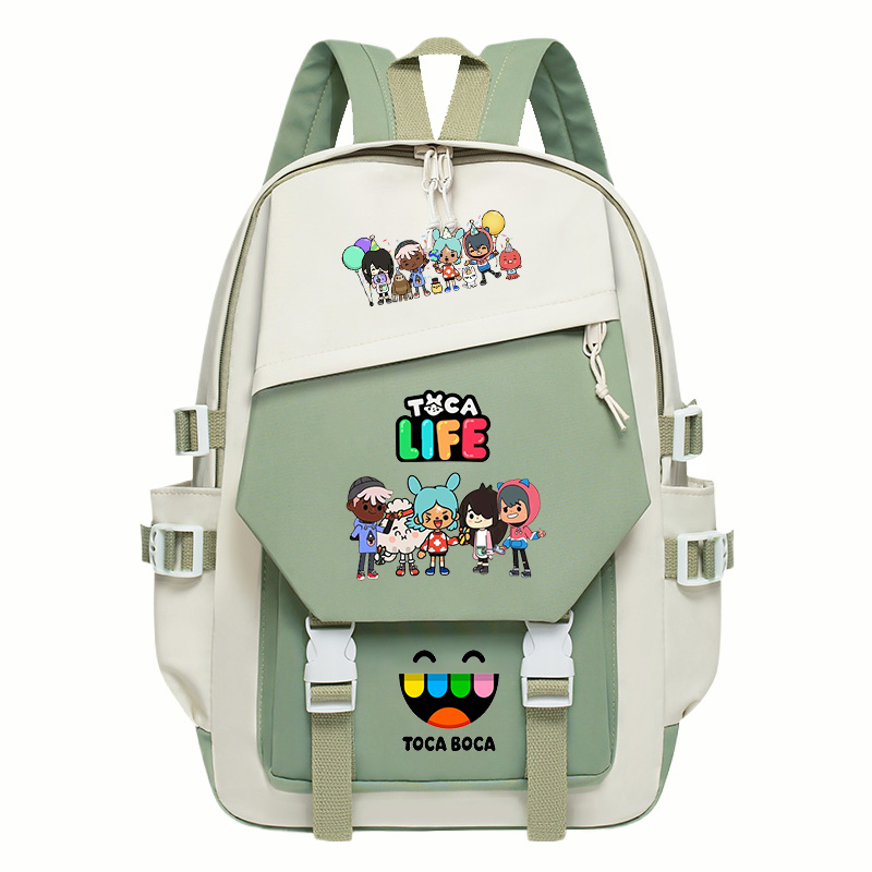 Toca Life World Print Backpack - огляд і ціна Korean Student Lifestyle
