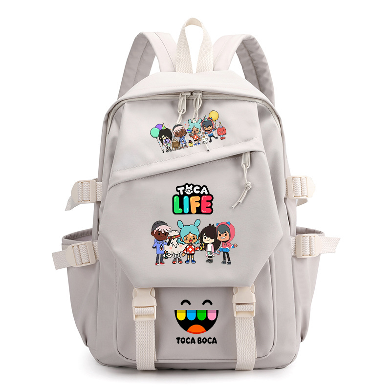 Toca Life World Print Backpack - огляд і ціна Korean Student Lifestyle